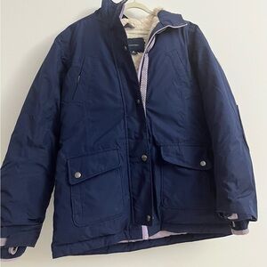 Lands’ End Kids Winter Parka Navy Blue M (10–12)
